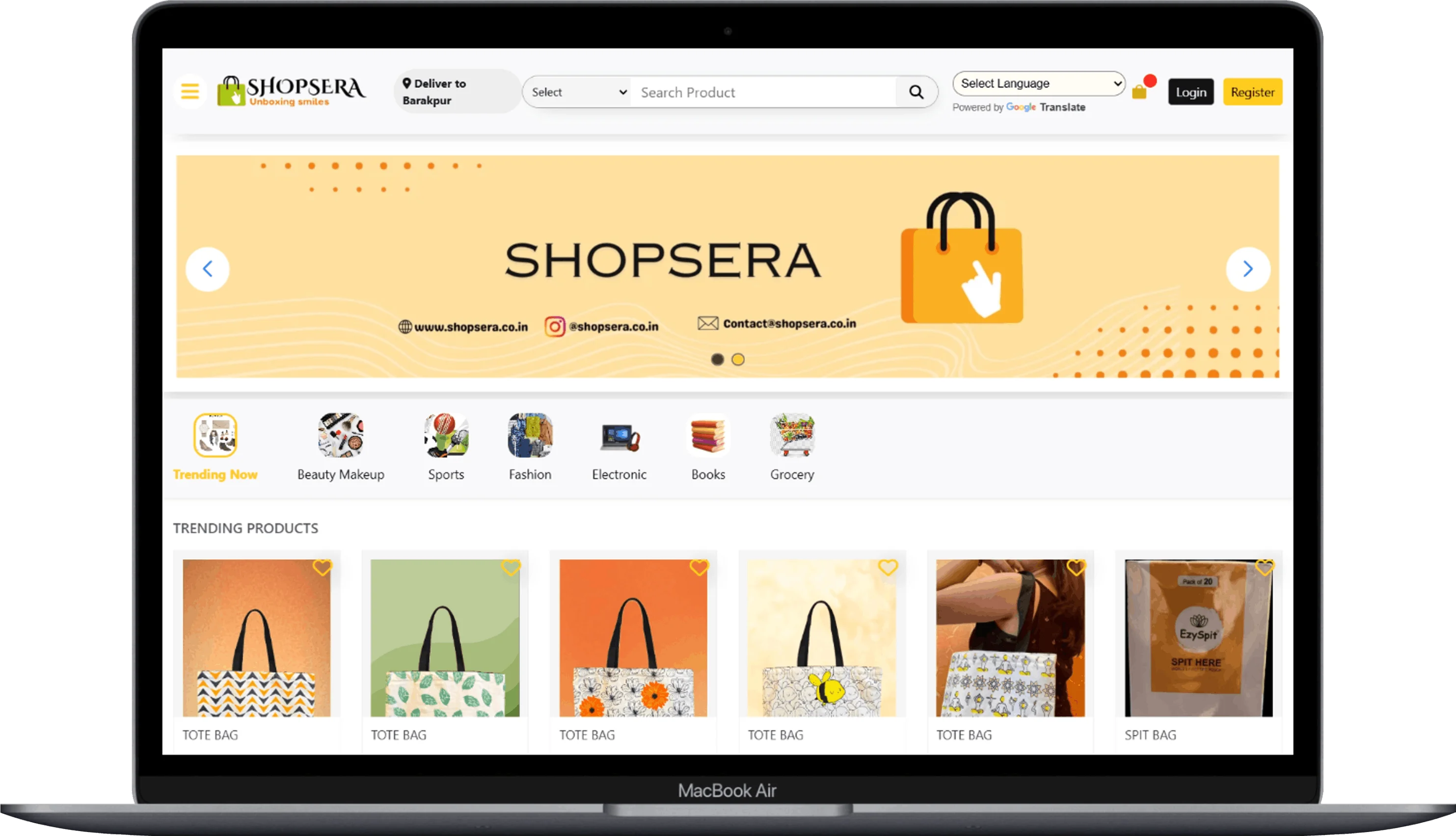 Shopsera screenshot